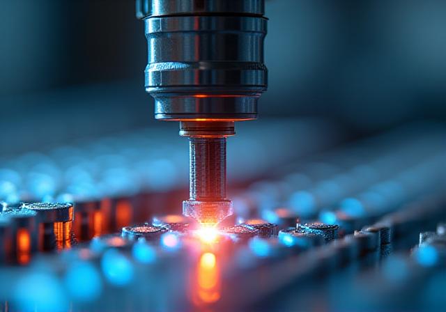 Zaawansowane ramię robotyczne pracujące przy precyzyjnym montażu w nowoczesnej hali fabrycznej